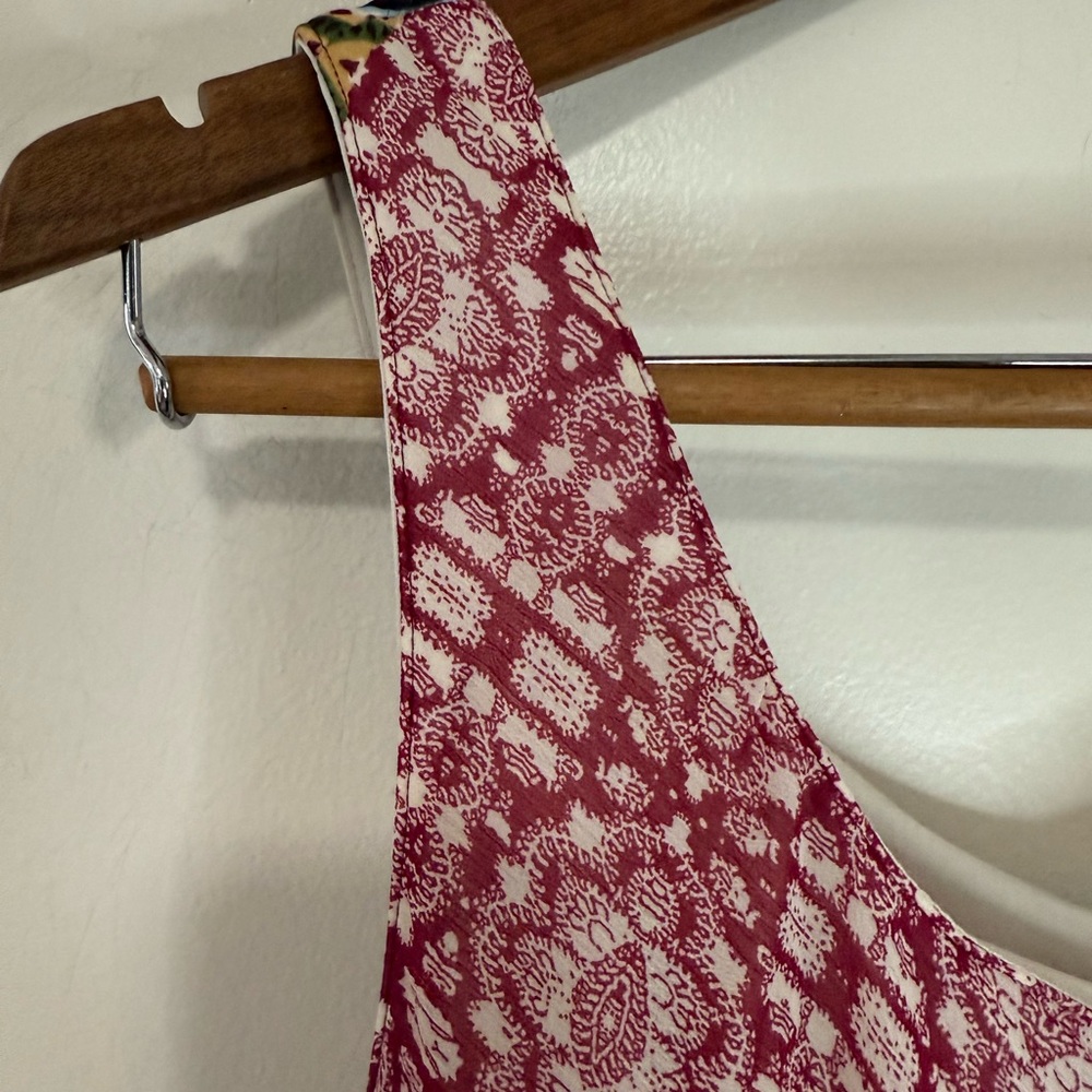 Jones Studio Sleeveless Pink Patchwork Boho Maxi Dress in size 8 - Picture 5 of 12